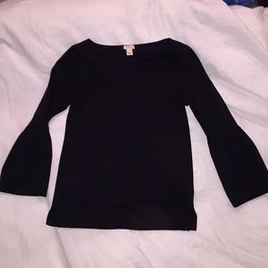 JCrew bell sleeve top